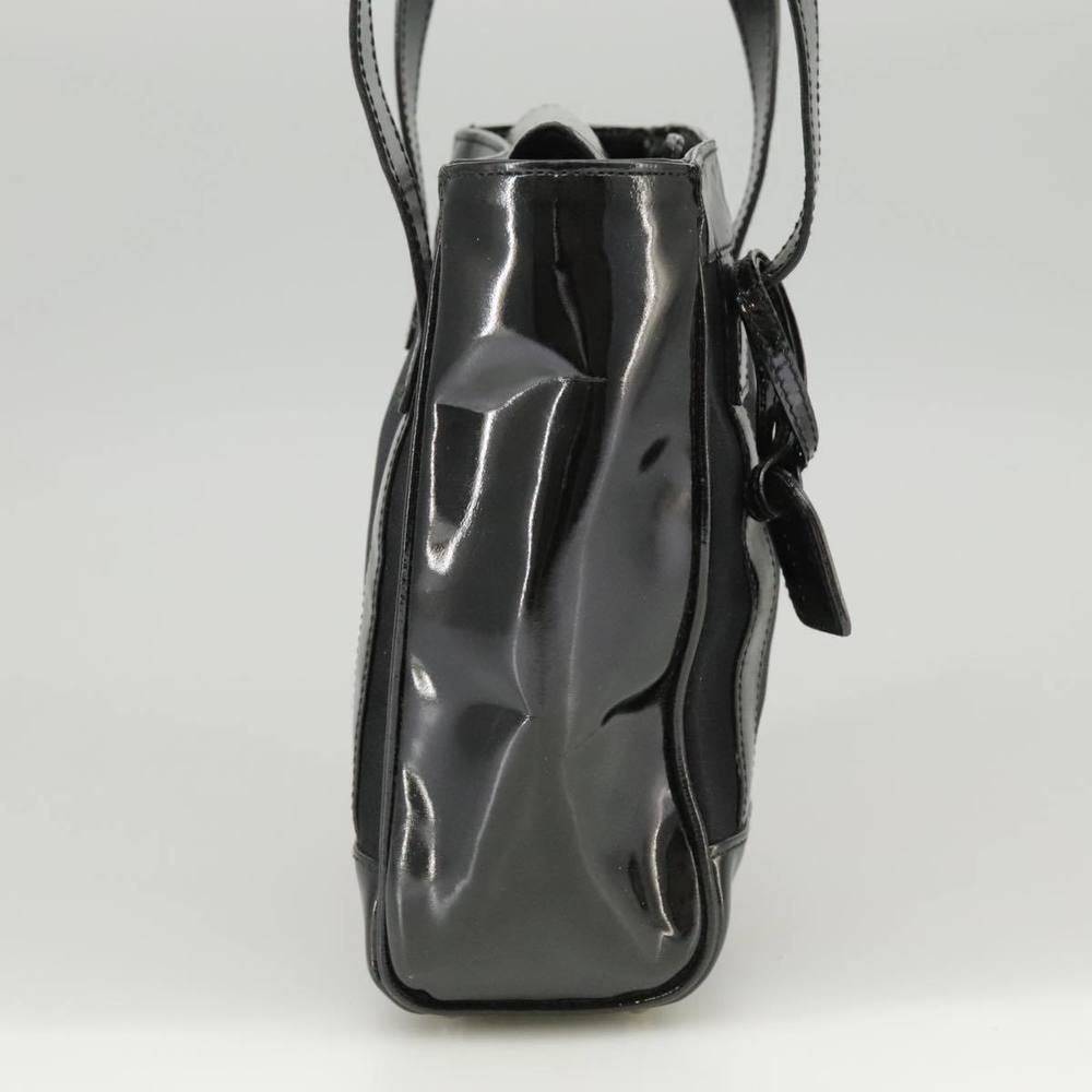 GUCCI Hand Bag Enamel Black Auth ti2465 - Picture 4 of 16